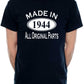 Made in 1944 80th Men's Birthday T-Shirt Age 80