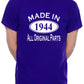 Made in 1944 80th Men's Birthday T-Shirt Age 80