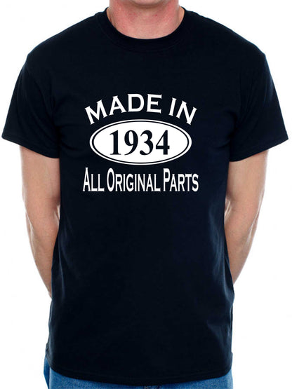 Made in 1934 90th Men's Birthday T-Shirt Age 90