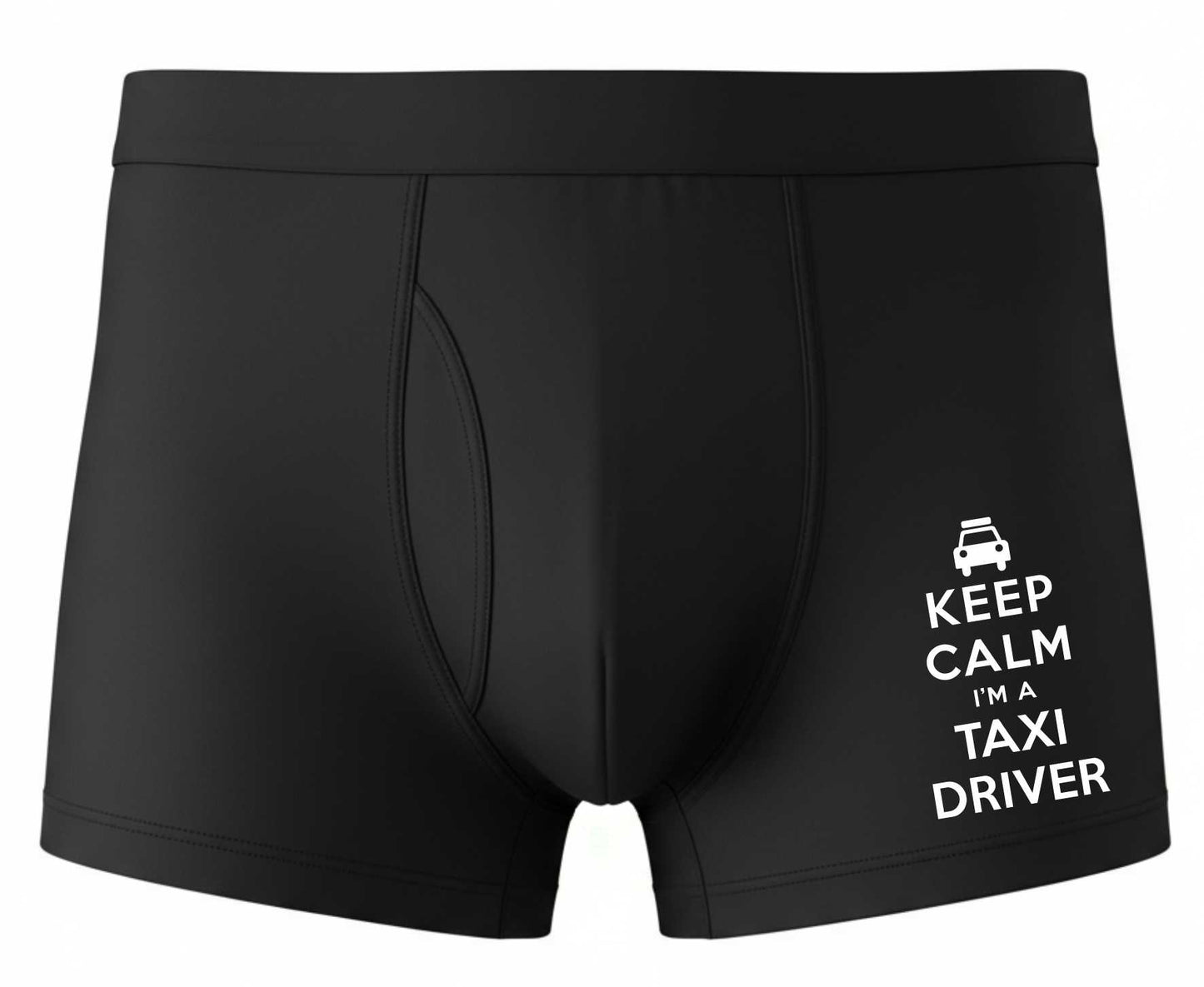 Bamboo Boxer Shorts Keep Calm Im A Taxi Driver Funny Gift