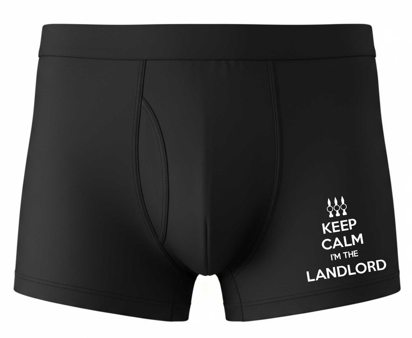 Keep Calm Im The Landlord Bamboo Boxers Funny Pub Landlord Gift
