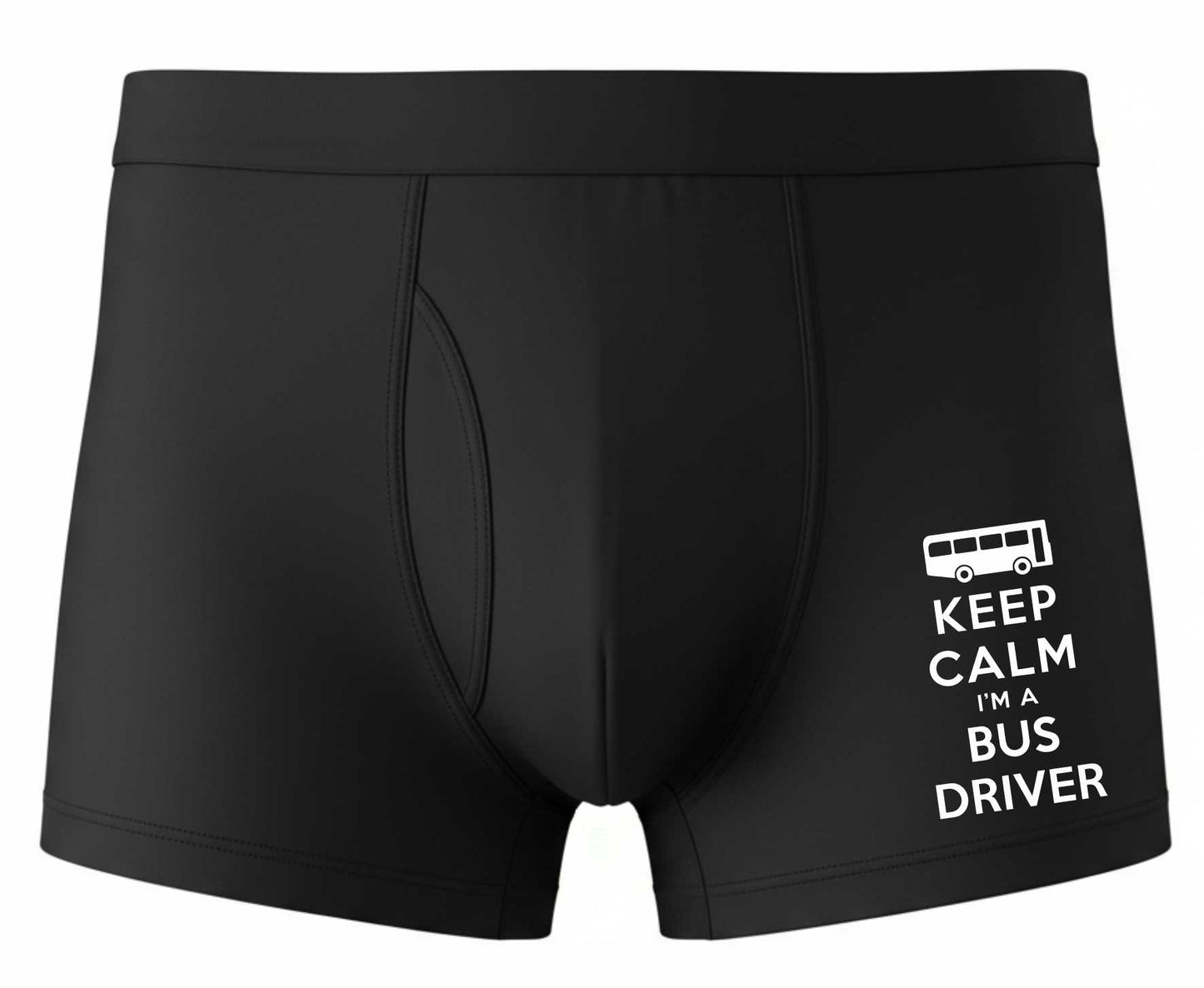 Bamboo Boxers Keep Calm Im A Bus Driver Funny Bus Driver Gift