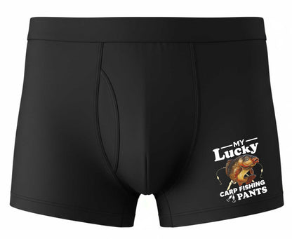 Funny Fisherman Angler Gift Lucky Carp Bamboo Boxer Shorts