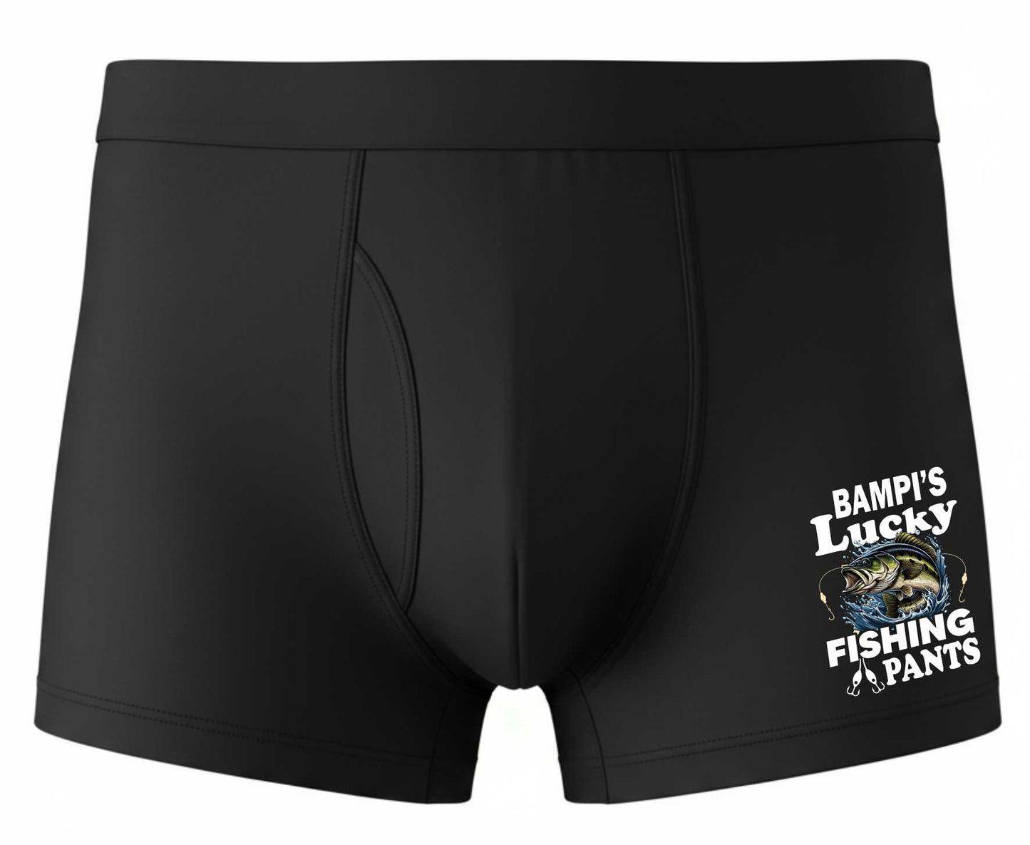 Bampi's Lucky Fishing Bamboo Boxers Funny Fishing Angler Gift For Him