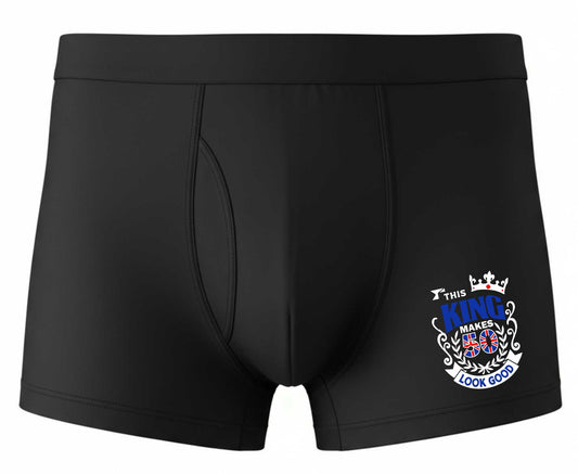50th Birthday Gift King Makes 50 Look Good Supersoft Bamboo Boxers