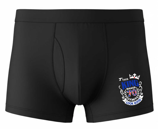 70th Birthday Gift King Makes 70 Look Good Supersoft Bamboo Boxers