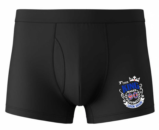 90th Birthday Gift King Makes 90 Look Good Supersoft Bamboo Boxers