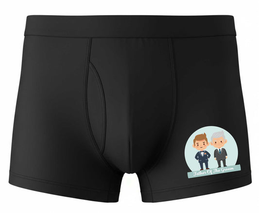 Father Of Groom Supersoft Bamboo Boxer Shorts Funny Wedding Party Gift