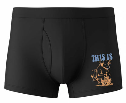 This Is S**t Supersoft Bamboo Boxer Shorts Funny Birthday Gift For Him