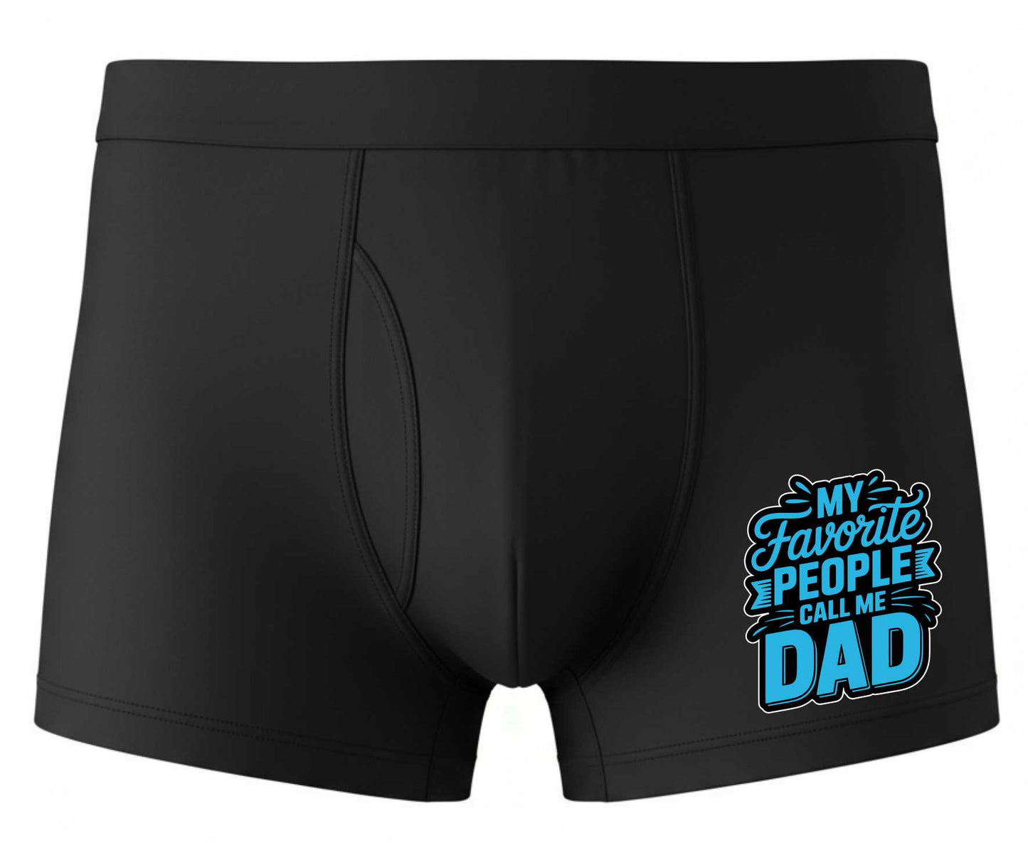 My Favourite People Call Me Dad Fathers Day Cotton Bamboo Boxers Gift