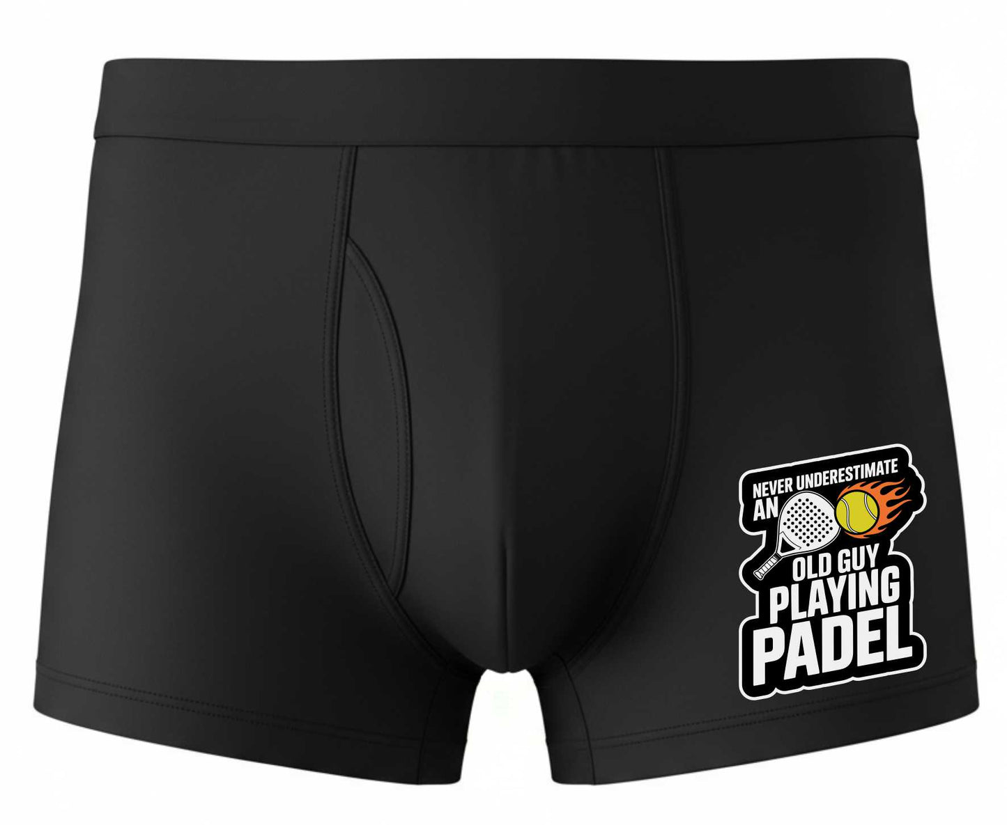 Padel Player Gift Old Guy Supersoft Bamboo Boxer Shorts Funny