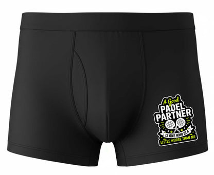 Good Padel Partner Fun Bamboo Boxer Shorts Funny Padel Player Gift
