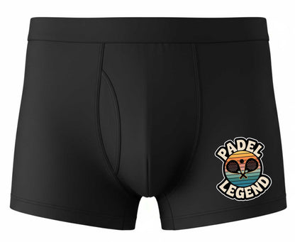 Padel Legend Black Men's Boxer Shorts Father's Day Birthday Gift