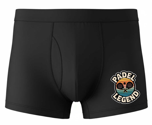 Padel Legend Black Men's Boxer Shorts Father's Day Birthday Gift
