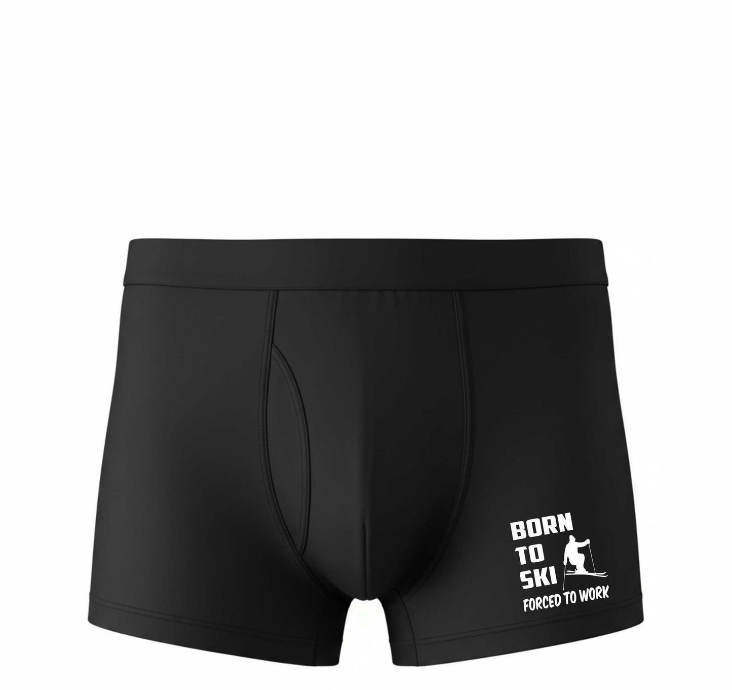 Funny Skiing Gift Supersoft Bamboo Boxer Shorts Skiers Gift