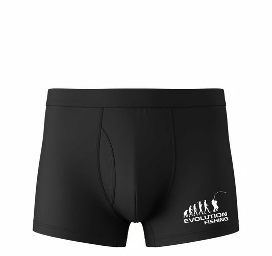 Fishing Gift Evolution of Fshing Bamboo Boxer Shorts