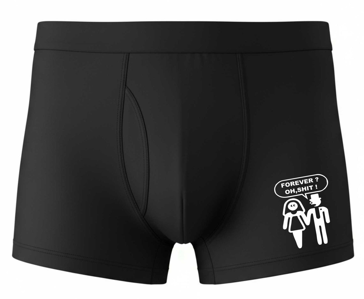Forever Oh S**t Bamboo Boxer Shorts Funny Gift Groom To Be Him