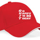 Baseball Cap Funny 30th Birthday Gift For Men & Ladies 30 Year Old Present