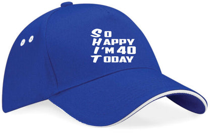Baseball Cap Funny 40th Birthday Gift For Men & Ladies 40 Year Old Present