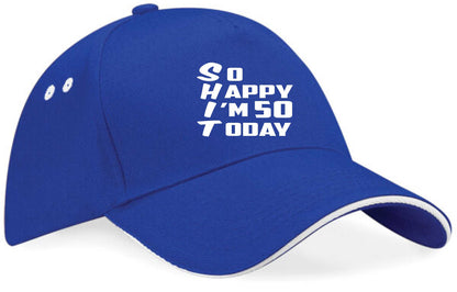 Baseball Cap Funny 50th Birthday Gift For Men & Ladies 50 Year Old Present