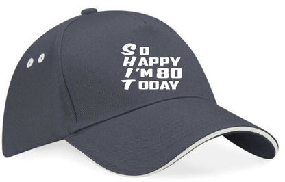 Baseball Cap Funny 80th Birthday Gift For Men & Ladies 80 Year Old Present