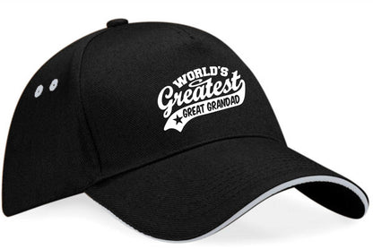 Baseball Cap Greatest Great Grandad Gift For Men Present Fathers Day Birthday