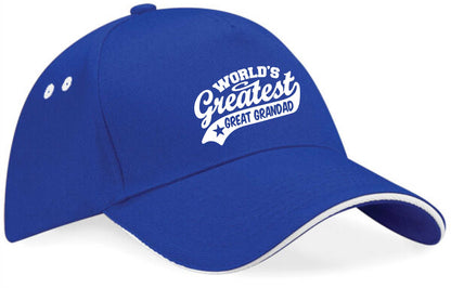Baseball Cap Greatest Great Grandad Gift For Men Present Fathers Day Birthday