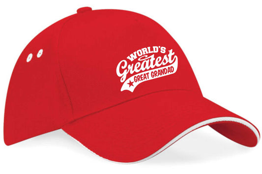Baseball Cap Greatest Great Grandad Gift For Men Present Fathers Day Birthday