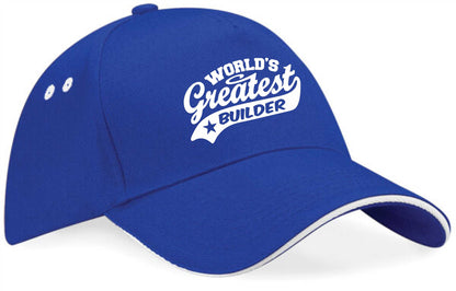 Baseball Cap Greatest Builder Birthday Present Gift For Him Gift For Her
