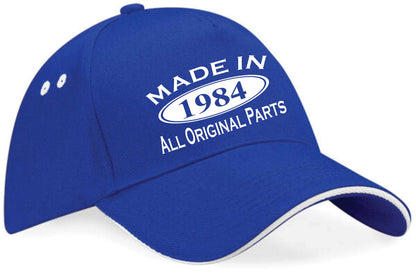Made In 1984 Baseball Cap 40th Birthday Gift Age 40 For Men & Women