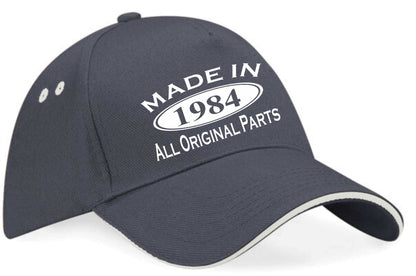Made In 1984 Baseball Cap 40th Birthday Gift Age 40 For Men & Women