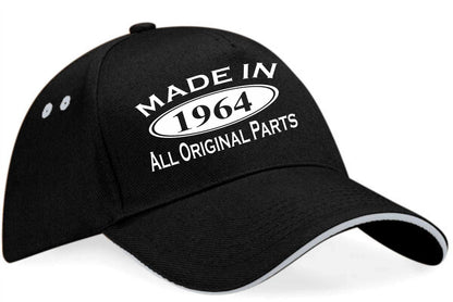 Made In 1964 Baseball Cap 60th Birthday Gift Age 60 For Men & Women
