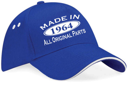 Made In 1964 Baseball Cap 60th Birthday Gift Age 60 For Men & Women