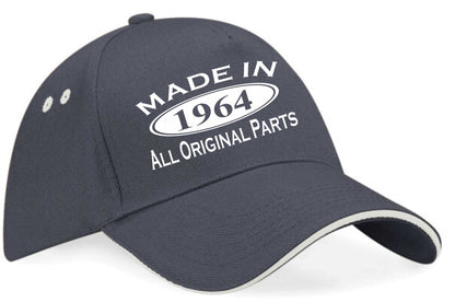 Made In 1964 Baseball Cap 60th Birthday Gift Age 60 For Men & Women