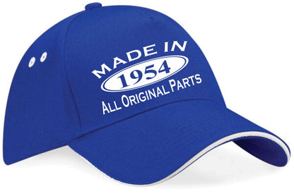Made In 1954 Baseball Cap 70th Birthday Gift Age 70 For Men & Women