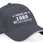Made in 1985 40th Birthday Baseball Cap 40 Year Old Gift For Men & Ladies