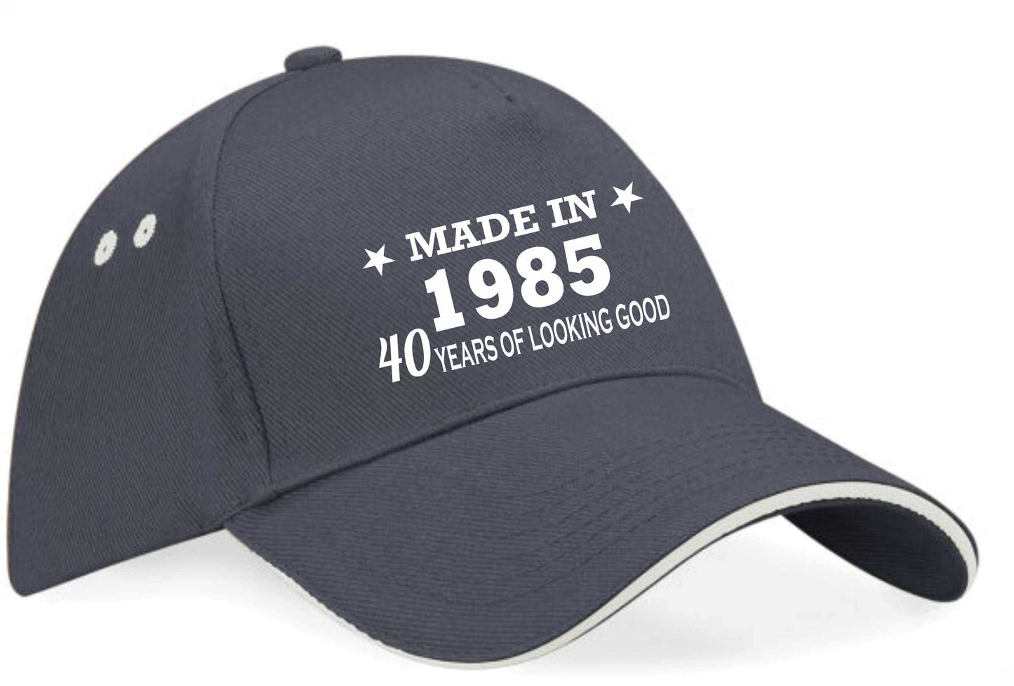Made in 1985 40th Birthday Baseball Cap 40 Year Old Gift For Men & Ladies