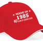 Made in 1985 40th Birthday Baseball Cap 40 Year Old Gift For Men & Ladies
