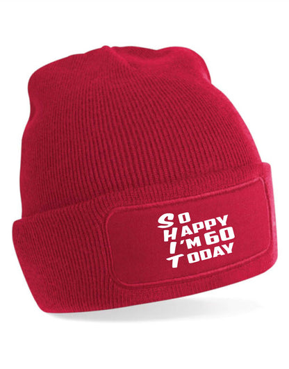 Beanie Hat Funny 60th Birthday Gift For Men & Ladies 60 Year Old Present