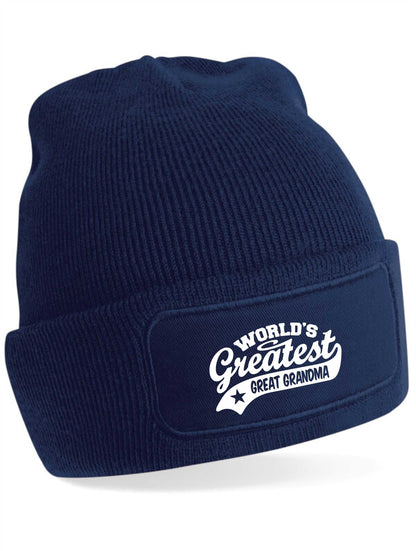 Beanie Hat Greatest Great Grandma Gift For Ladies Birthday Present Mothers Day