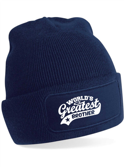 Beanie Hat Greatest Brother Gift For Men Birthday Present Fathers Day