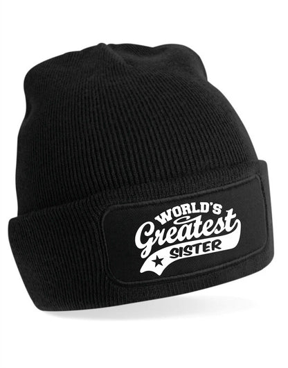 Beanie Hat Greatest Sister Gift For Ladies Birthday Present Mothers Day