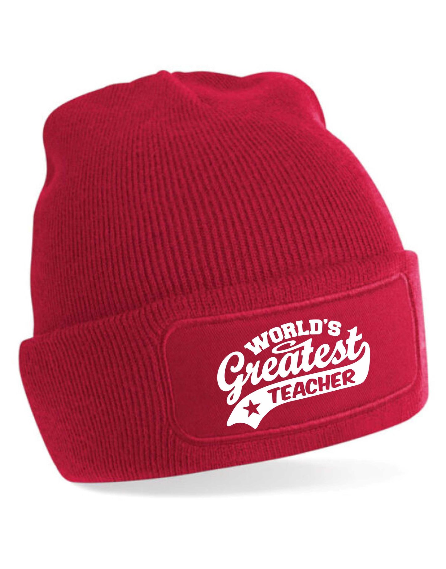 Beanie Hat Greatest Teacher Gift For Her Gift For Him Birthday Present