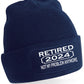 I Retired In 2024 Gift For Men Ladies Retirement Present Beanie Hat
