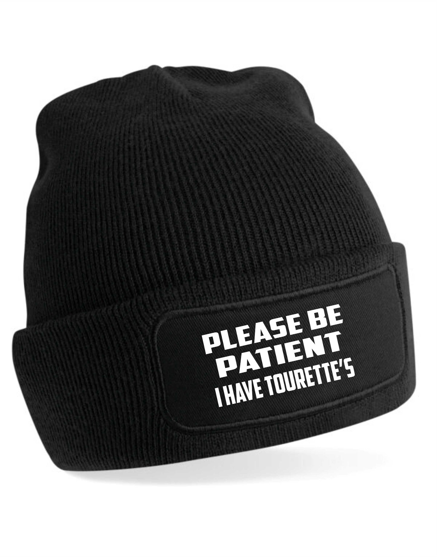 Be Patient I Have Tourettes Beanie Hat Mental Health Awareness Men & Ladies