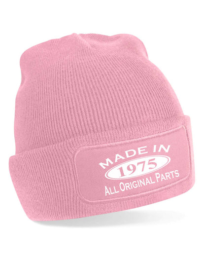 Made In 1975 Beanie Hat 50th Birthday Gift Great For Men & Women