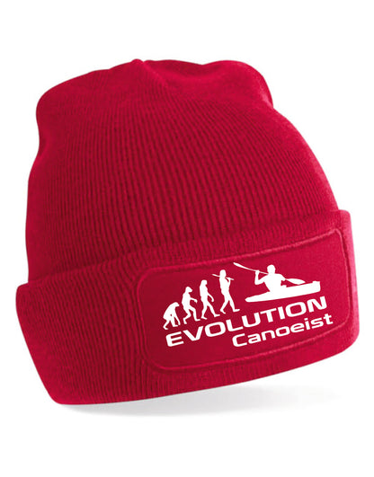 Evolution Of Canoeist Beanie Birthday Gift Great For Men & Women