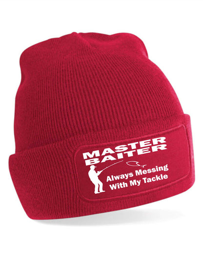 Beanie Hat Master Baiter Gift For Ladies & Men Fishing Birthday Present