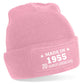 70th Birthday Made In 1955 Beanie Hat Gift for 70 Year Old For Men & Ladies