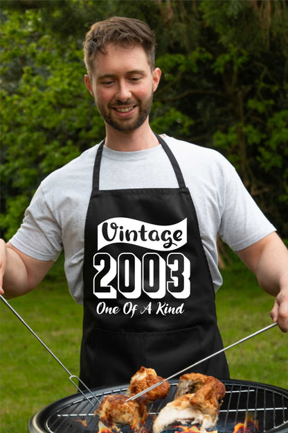 Vintage Birthday 2003 21st Birthday Funny Apron Novelty Baking BBQ